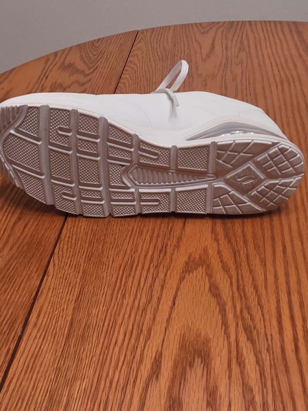 Sketchers Women’s White Lace-Up Perforated Comfort Sneakers - Picture 7 of 9